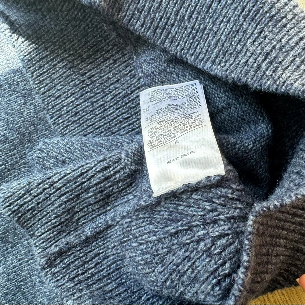 Banana Republic Men's Blue Cable Knit Sweater
